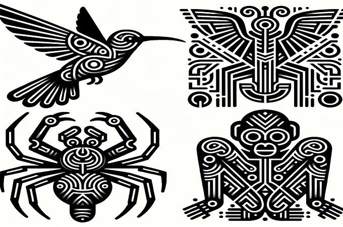 Vector Art of Nazca Lines